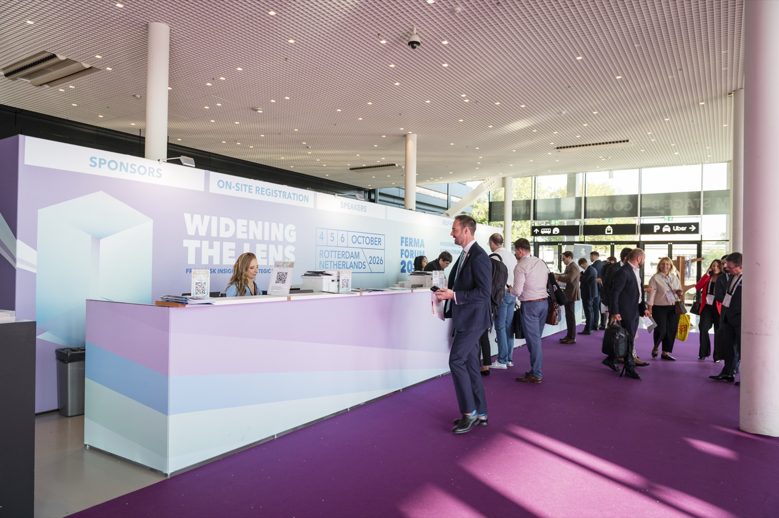 Registration desk on site
