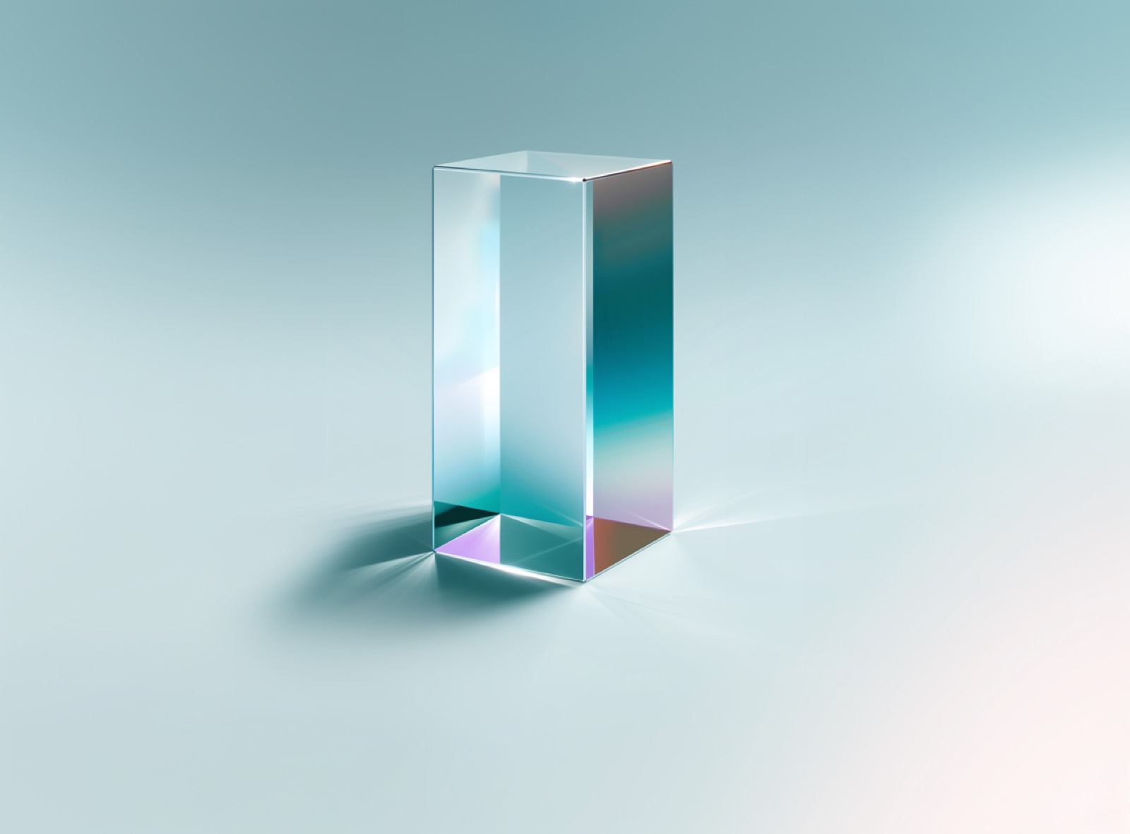 Smooth glass prism, the starting point