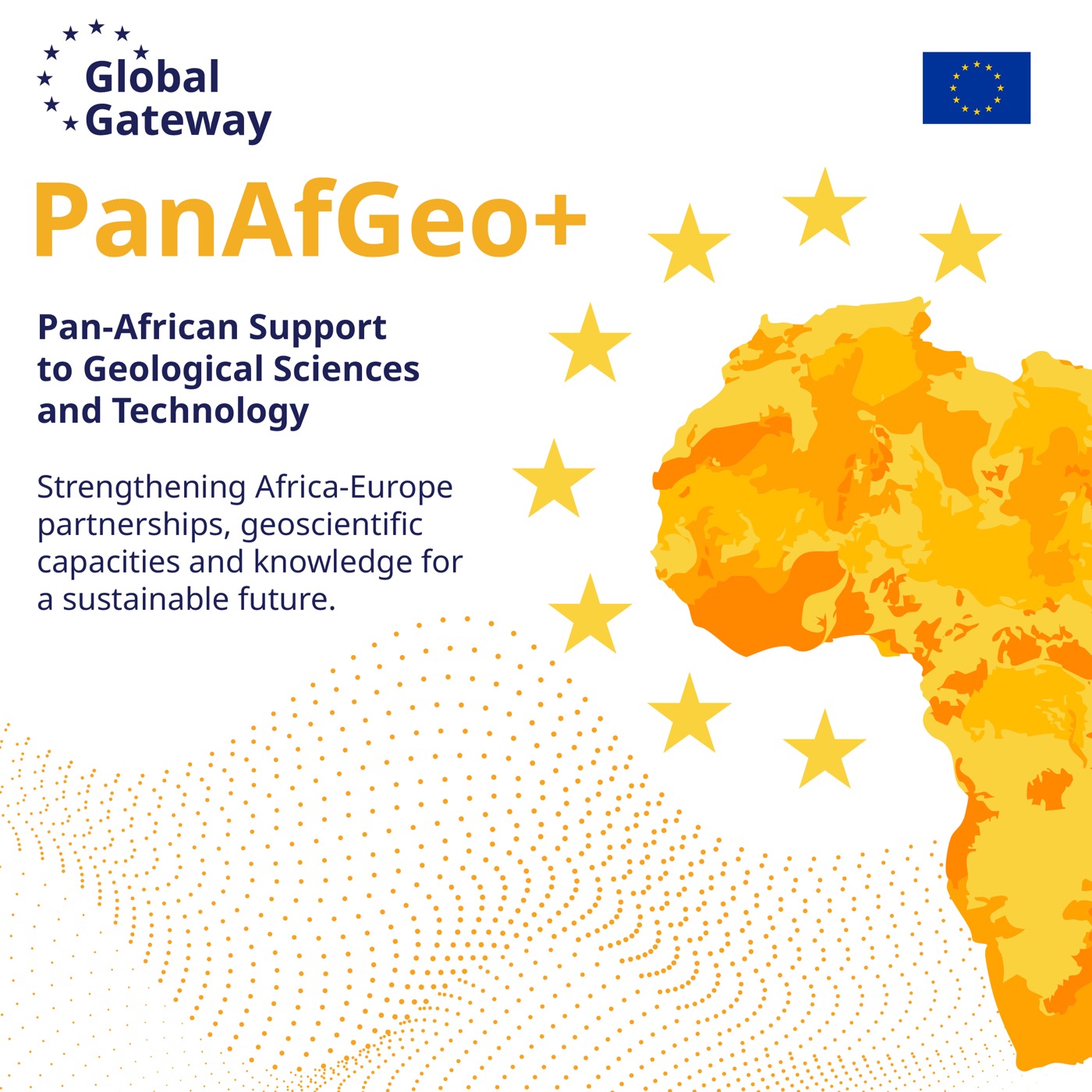PanAfGeo+ logo lockup